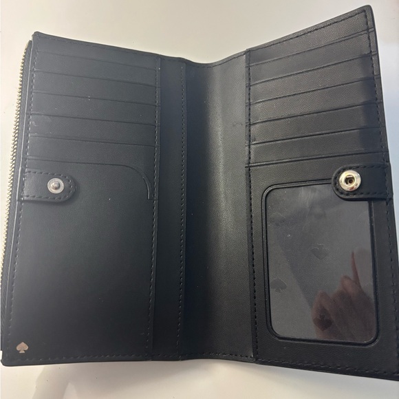 Kate Spade Black Leather Wristlet - Picture 4 of 4